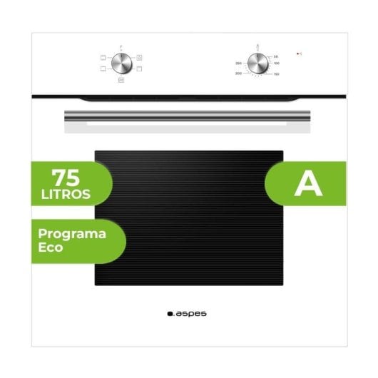 Forno Aspes AH4701EB 75L 60cm Grande Capacidade Manual 4 Programas Branco