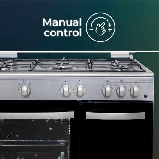 Cocina de Gas Svan SKGW5901PBX 90cm 5 Quemadores Horno 59l