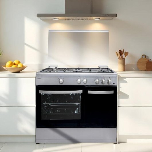 Cocina de Gas Svan SKGW5901PBX 90cm 5 Quemadores Horno 59l