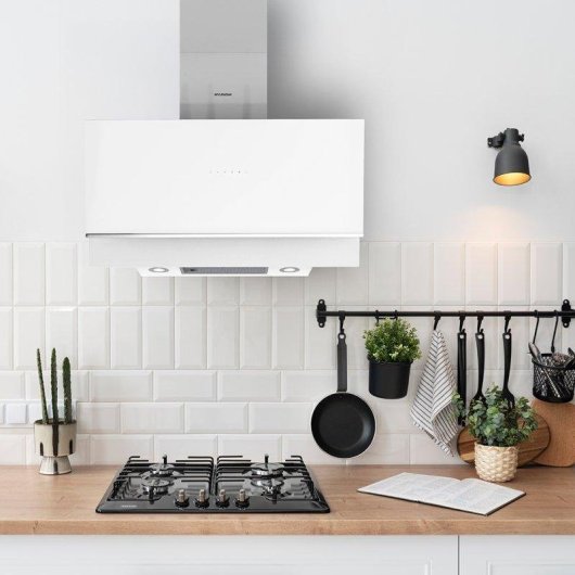 Campana extractora Hyundai HCPD900AB Doble tiro 90 cm con control táctil y Booster