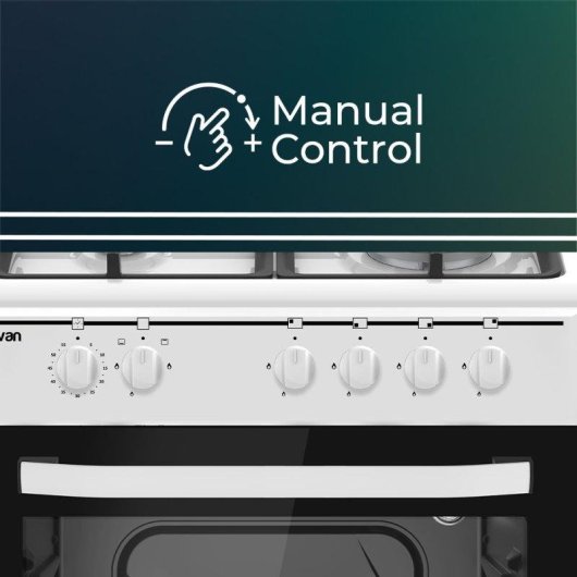 Cocina de gas Svan SKGW4602 60 cm 4 quemadores horno 63l