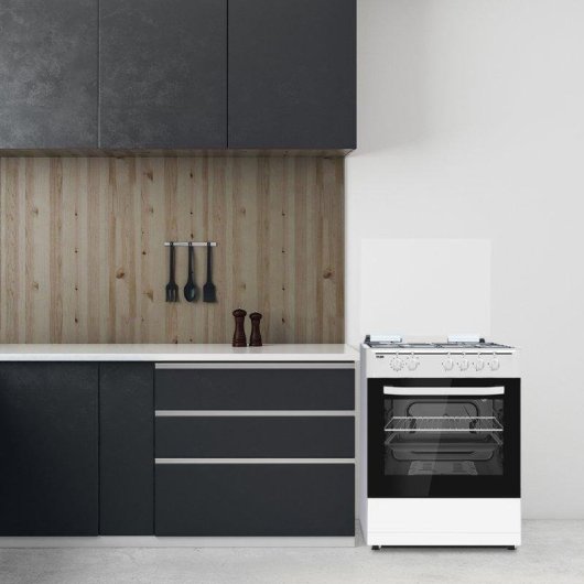 Cocina de gas Svan SKGW4602 60 cm 4 quemadores horno 63l