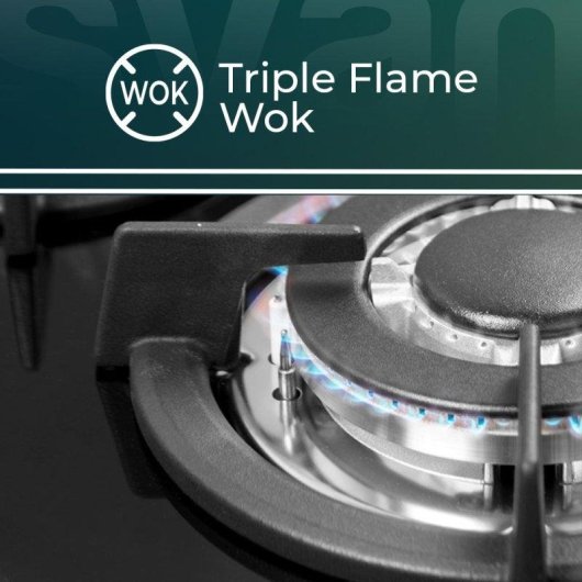 Cocina de gas Svan SKGW4602 60 cm 4 quemadores horno 63l