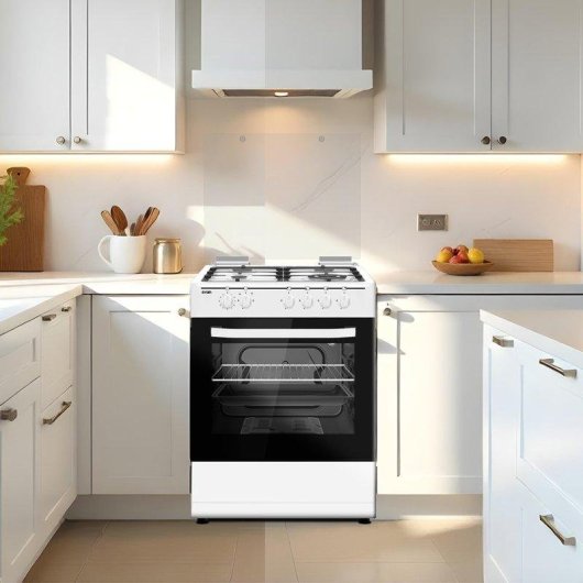 Cocina de gas Svan SKGW4602 60 cm 4 quemadores horno 63l