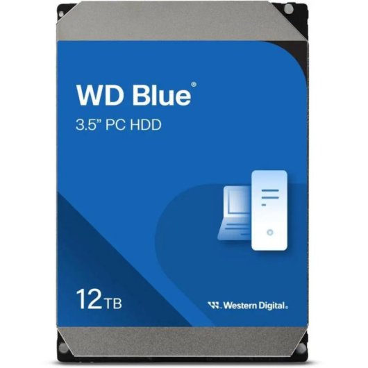 Disco Duro Western Digital Blue WD120EAGZ 12TB HDD 7200rpm SATA 6Gb/s 512MB