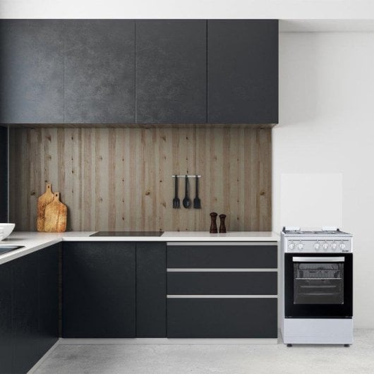 Cocina Mixta Svan SKM4501X 50cm Gas Butano Horno Eléctrico A