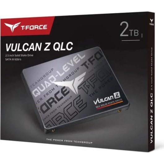 Disco Duro Team Group T-FORCE VULCAN Z 2TB SSD 2.5" SATA III 550MB/s SLC Caching