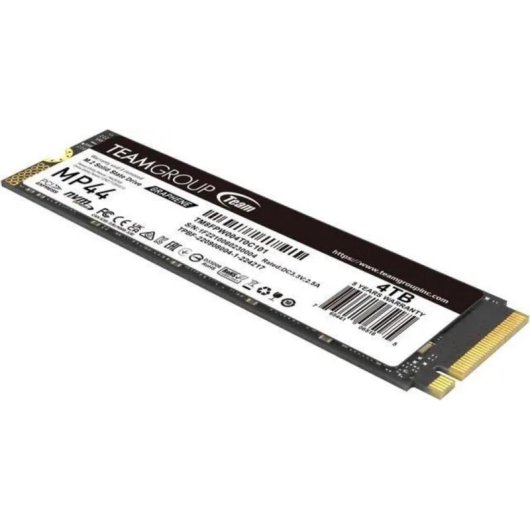 Disco Duro Team Group MP44 4TB M.2 PCIe 4.0 NVMe 7400MB/s + Grafeno