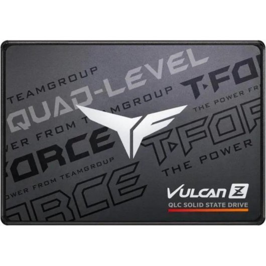 Disco Duro Team Group T-FORCE VULCAN Z 4TB SSD 2.5" 550MB/s SATA III QLC SLC Caching