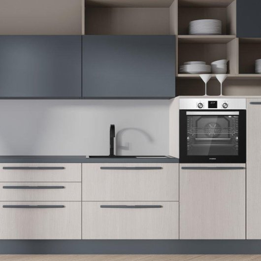 Horno Multifunción Hyundai HHM10800DX Hidrolítico 80L 60cm Turbo Inox