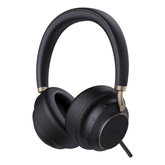 Auriculaires Yealink BH76 Plus sans fil Bluetooth avec Réduction de Bruit Hybride, Micro perche et Base de Charge Noirs
