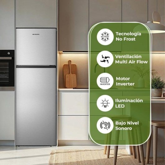 Frigorífico Due Porte Aspes AF1675501ENFX No Frost 167,6cm 251L E Inox