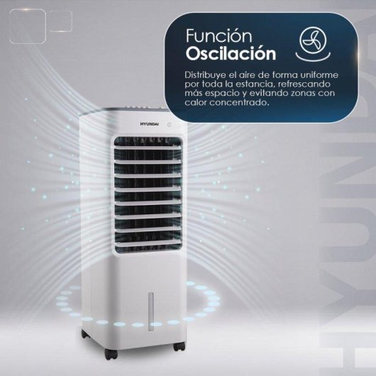 Ventilador Climatizador Hyundai HVC502800 28" 3 Velocidades Nebulizador Oscilación