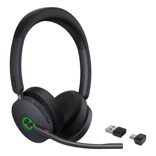 Auriculaires Yealink BH74 UC sans fil Bluetooth avec Réduction de Bruit, Microphone, USB-C/A, noir