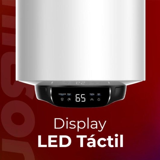 Termo eléctrico Nilson 50L 1500W vertical blanco táctil LED