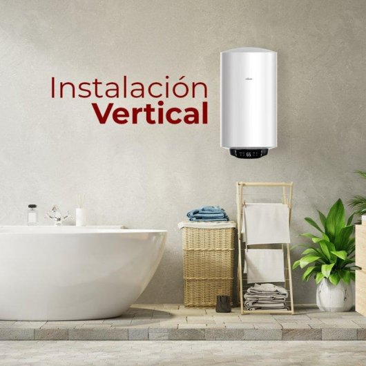 Termo eléctrico Nilson 50L 1500W vertical blanco táctil LED
