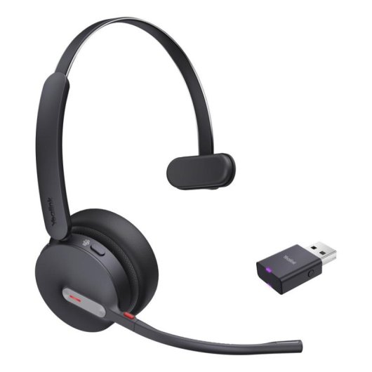 Auriculaires Yealink WH64 Hybrid Mono sans fil Bluetooth pour bureau Teams noirs
