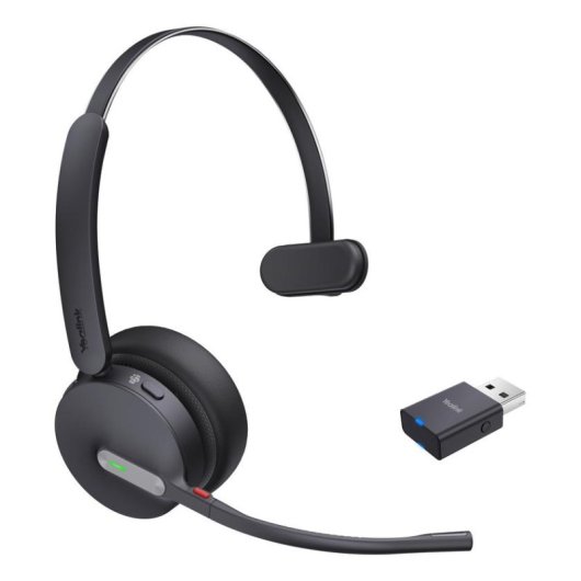Auriculaires Yealink WH64 Hybrid Mono sans fil Bluetooth pour bureau Teams noirs