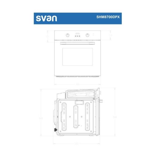 Forno Multifunções Svan SHM8700DPX Manual 70L 60cm 8 Programas Inox LED