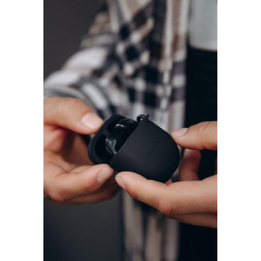 Kopfhörer Canyon TWS-6 kabellos Bluetooth 5.3 für Anrufe, Musik, Sport, schwarz