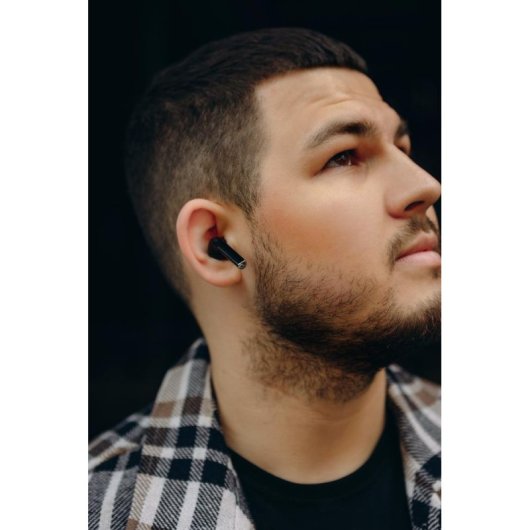 Kopfhörer Canyon TWS-6 kabellos Bluetooth 5.3 für Anrufe, Musik, Sport, schwarz