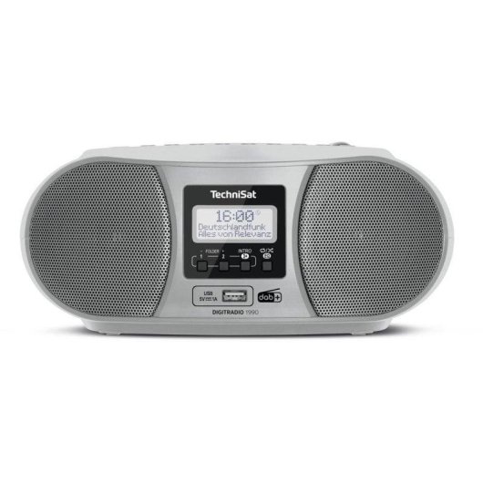Radio CD Technisat DigitRadio 1990 3W RMS Bluetooth USB MP3 Zilver