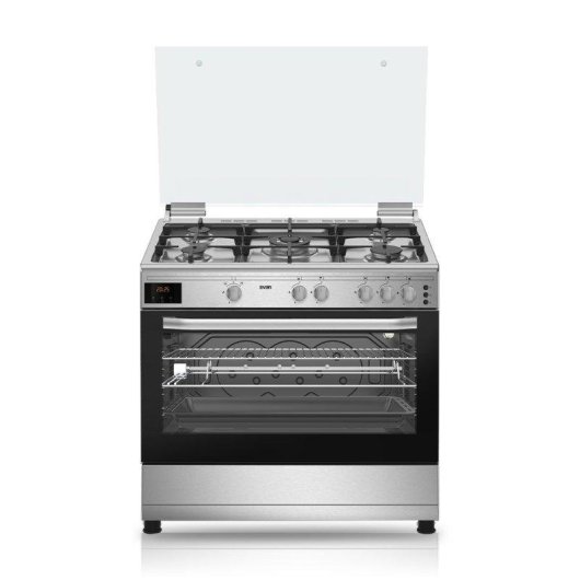Cocina de gas Svan SKGW5902X 90 cm 5 quemadores horno 96L