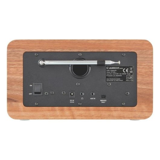 Radio Portátil Albrecht DR 865 DAB+ FM 14W Pantalla TFT 4"