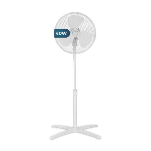 Ventilador de pie Hyundai HVP401400O 14" 40W 3 velocidades oscilación blanco