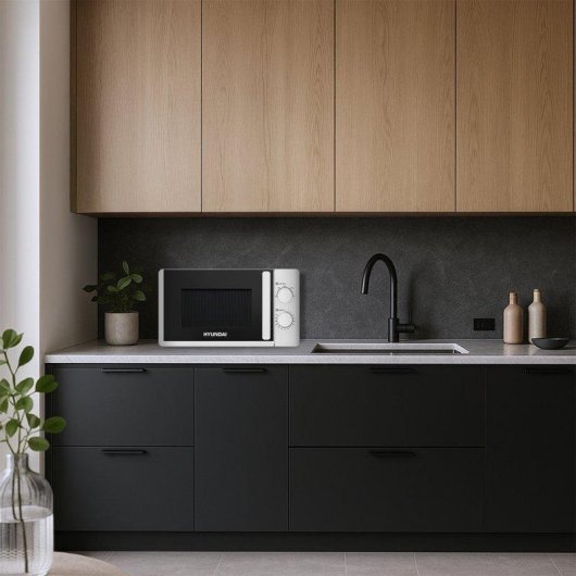 Microondas Hyundai HMC207W00 20 Litros 700 W Manual Base Cerámica Blanco