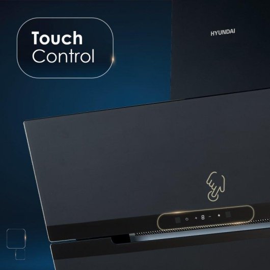 Campana extractora Hyundai HCDE70DCB00 Doble tiro 70 cm Booster táctil