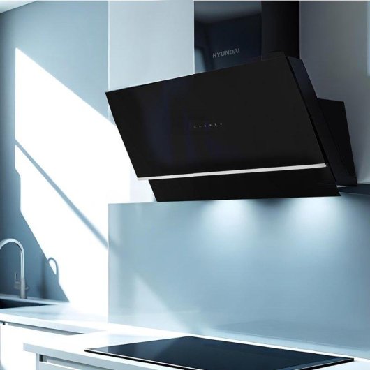 Campana extractora Hyundai HCPD600AN Doble tiro 60cm con control táctil Booster
