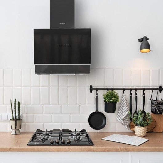 Campana extractora Hyundai HCPD600AN Doble tiro 60cm con control táctil Booster