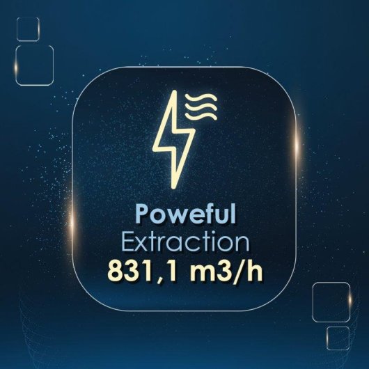 Campana extractora Hyundai HCDE90DCW00 Doble tiro 90 cm Booster cristal blanco