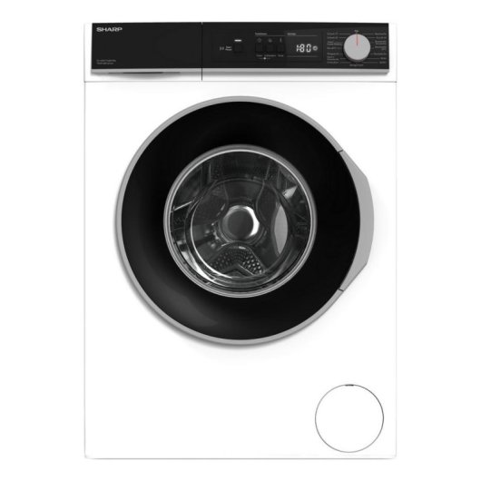 Máquina de Lavar Roupa Sharp ES-NFA714BW1NA-DE 7kg 1400rpm A Branco Inverter
