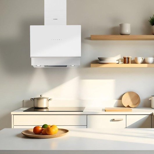 Campana extractora Hyundai HCPD600AB Doble tiro 60 cm con control táctil y Booster