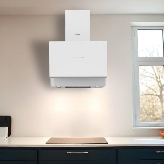 Campana extractora Hyundai HCPD600AB Doble tiro 60 cm con control táctil y Booster