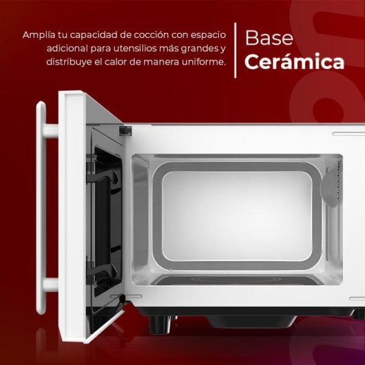 Microondas Nilson NMWC2700 20 Litros 700 W Manual Base Cerámica LED