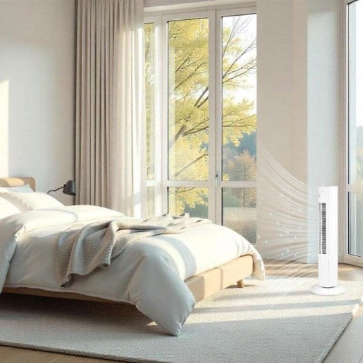 Ventilador de torre Hyundai HVT302800O 28" 3 velocidades temporizador oscilación