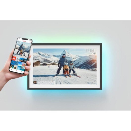 Moldura Fotográfica Digital Denver PFF-1081 10.1 IPS Wi-Fi 16GB Preto