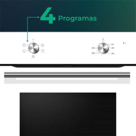 Forno Multifunções Svan SH4700EB Manual 75L 60cm 4 Programas Branco