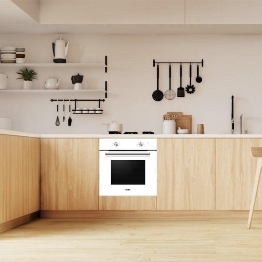 Forno Encastre Svan SH4700EB Limpeza Manual 75L 60cm Classe A Branco