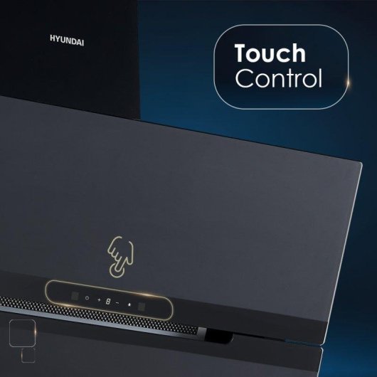 Campana extractora Hyundai HCDE90DCB00 Inverter Doble Tiro 90cm Booster