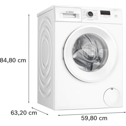 Máquina de Lavar Roupa Bosch Serie 2 WGE02420 7kg 1351rpm A Branco LED