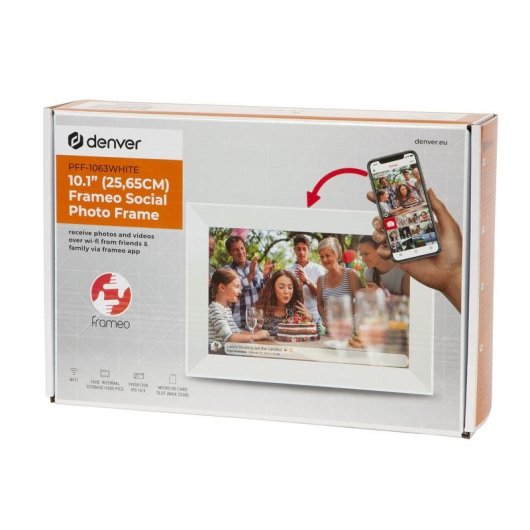 Cornice Digitale Denver PFF-1063WHITE 10.1 IPS 1920x1200 WiFi 16GB Bianca