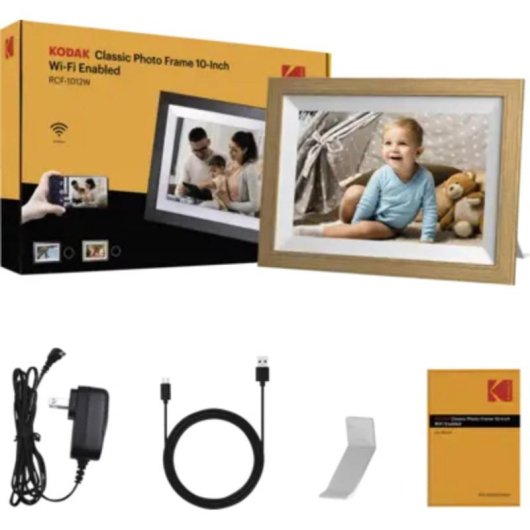 Moldura Fotográfica Digital Kodak RCF-1012W 10.1 LED 32GB Wi-Fi Branco