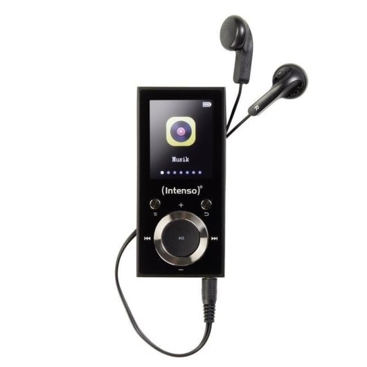 Reproductor MP3 Intenso Video Scooter BT 16 GB LCD USB 2.0 Negro Auriculares incluidos