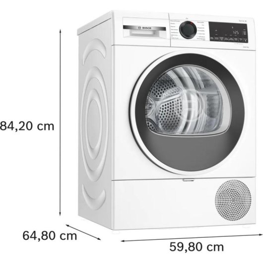 Secadora de condensación Bosch Serie 6 WQG241001 9 kg Clase D con bomba de calor