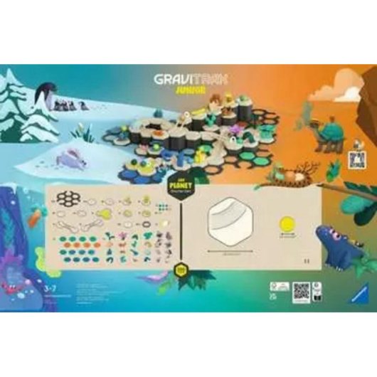 Pista para canicas Ravensburger GraviTrax Junior Starter-Set XXL Planet 182 piezas