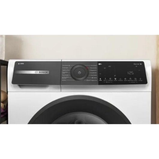 Máquina de Lavar Roupa Bosch Serie 6 WGH244A40 9Kg 1257rpm A Preto Branco WiFi Doseador Automático